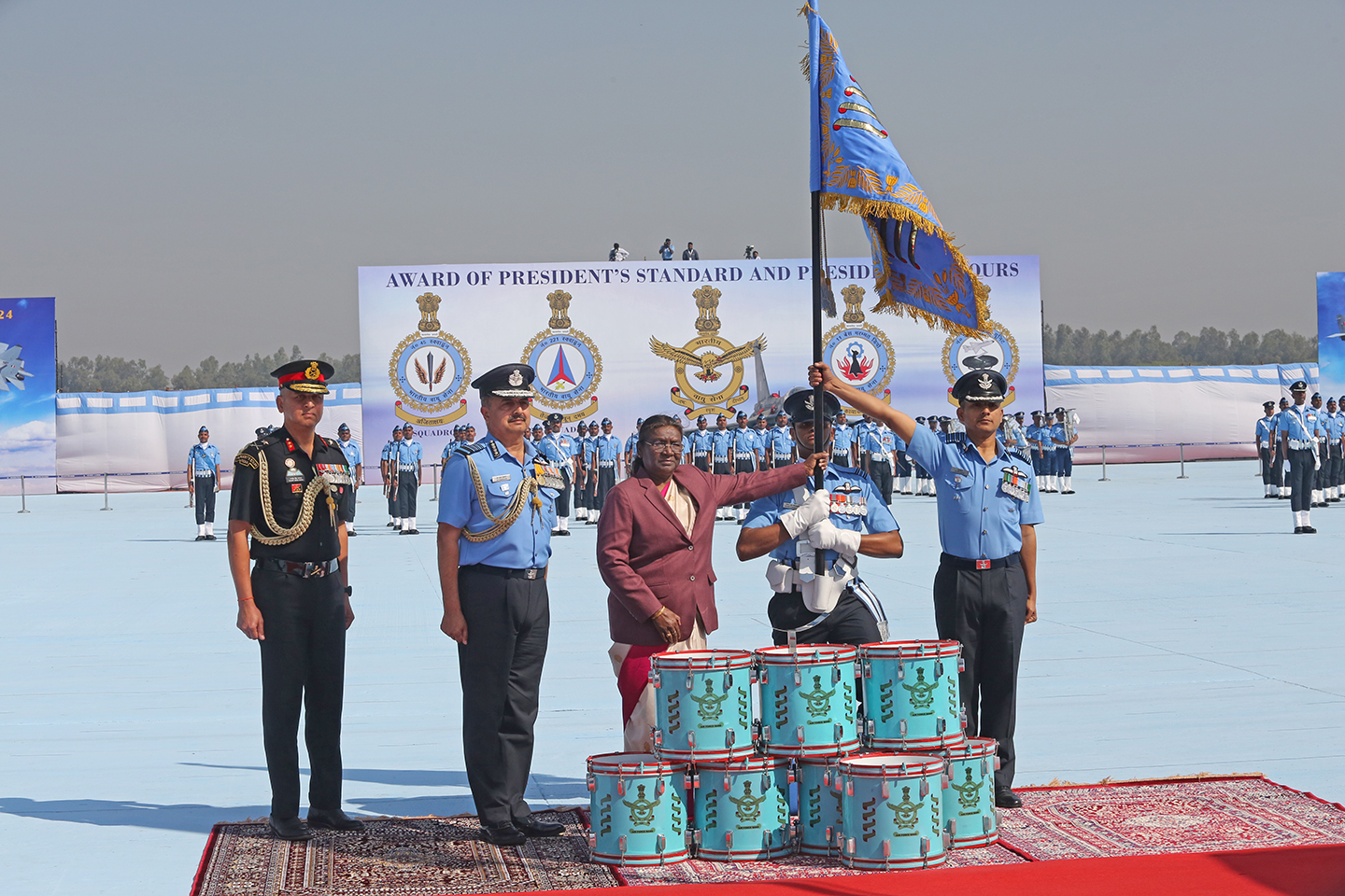 President’s Standard & Colours for IAF https://www.newsgate.press