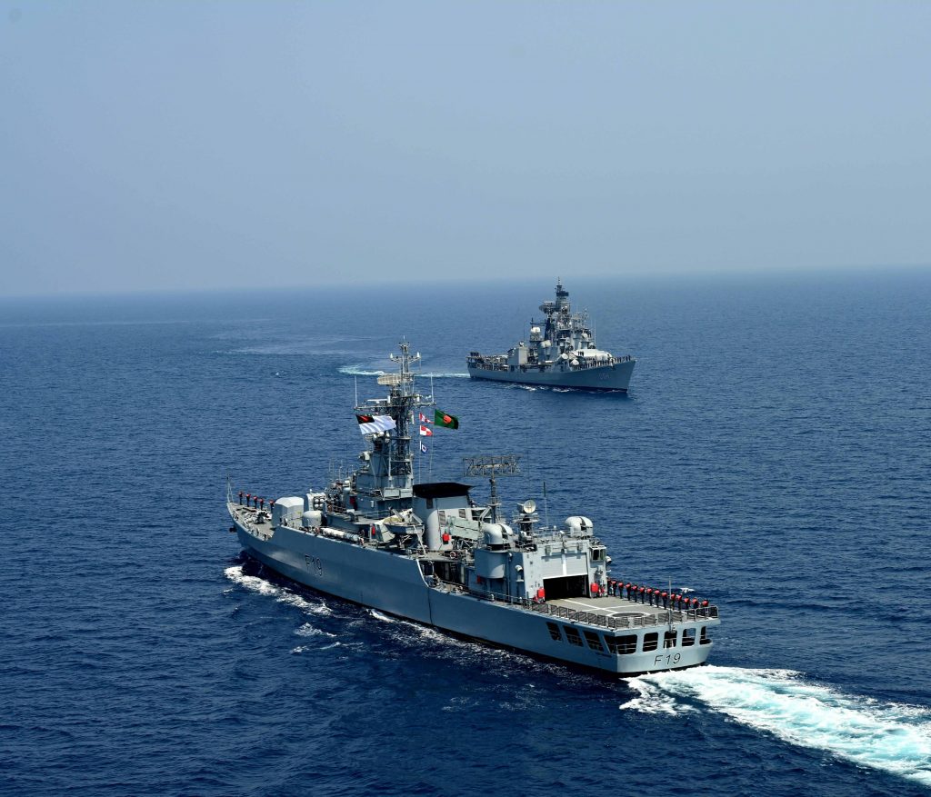 Indian warship takes part in Exercise Bongosagar