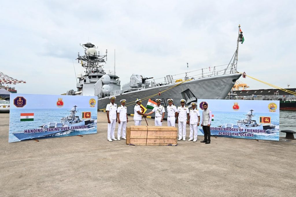 Khukri class warship reaches Sri Lanka