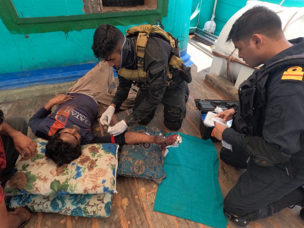 Indian stealth warship responds to May-Day call and saves lives of Pak nationals