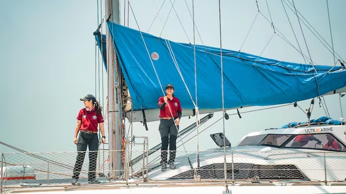 All women tri-service sailing expedition to Seychelles returns home