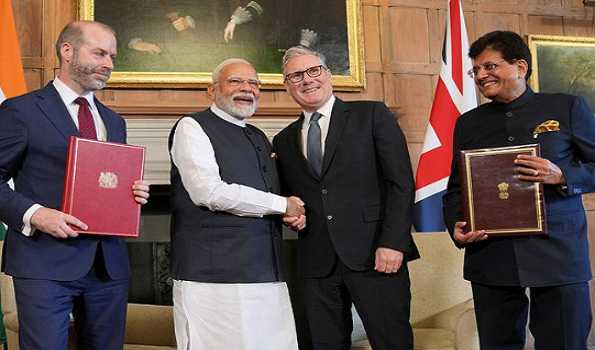 Landmark Free Trade Deal inked between India and England