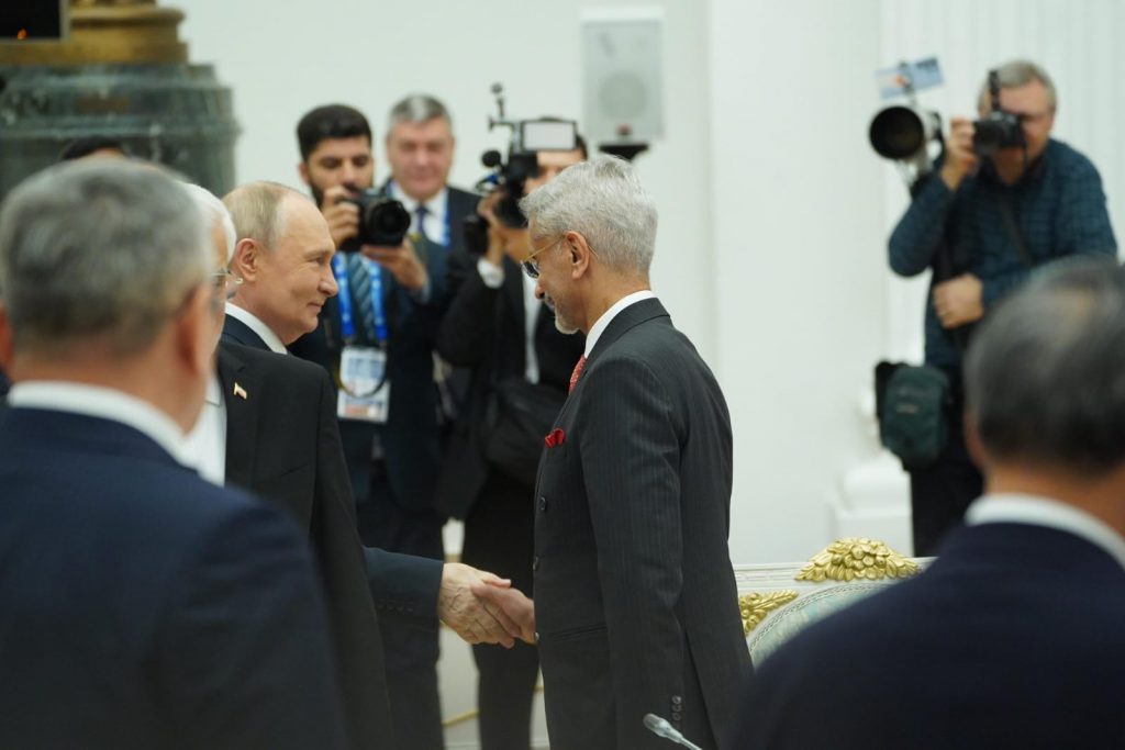 Jaishankar meets Putin in Moscow