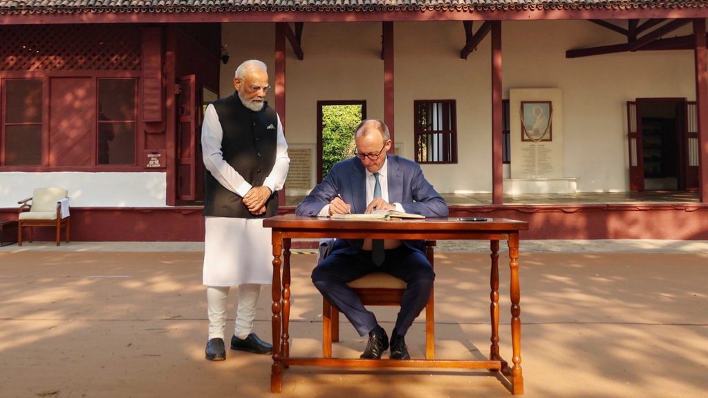 German Chancellor Friedrich Merz is in India now