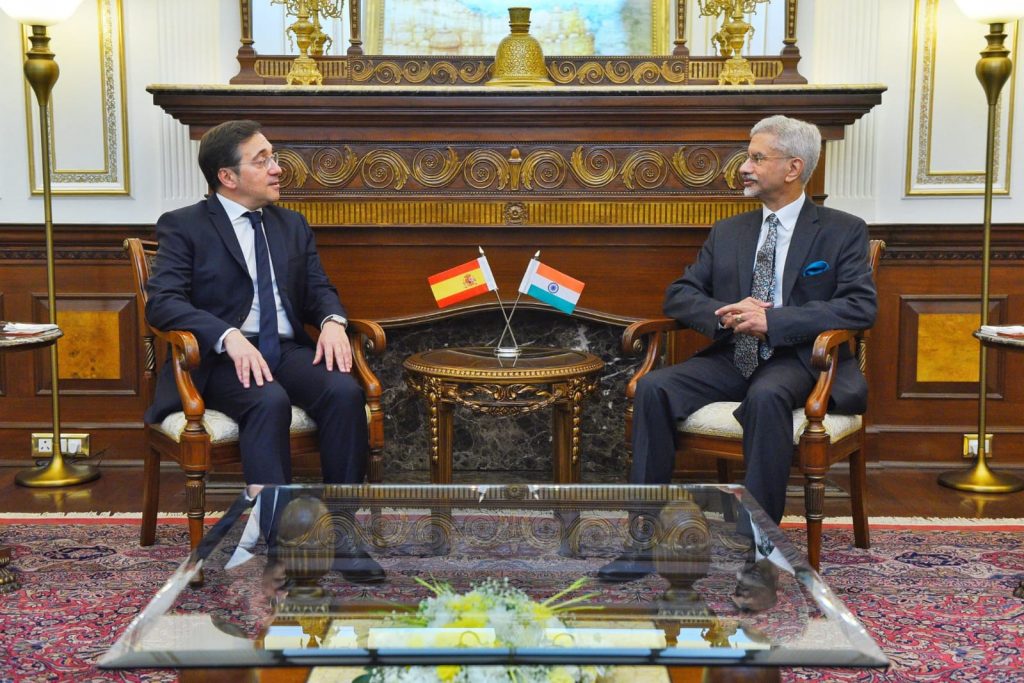 Jaishankar meets his Spanish counterpart in Delhi