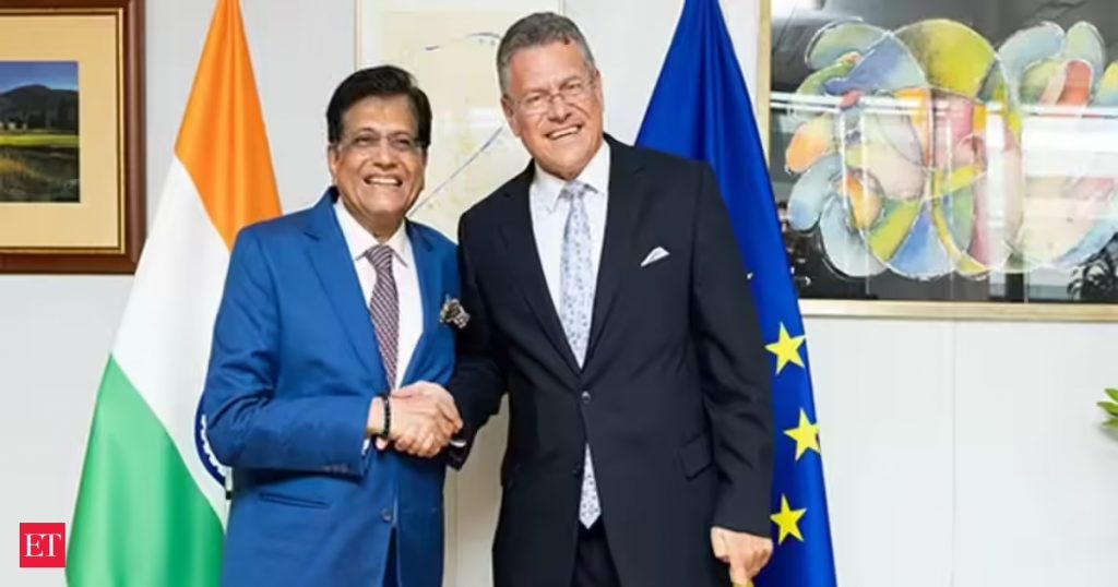 India pushes for an early FTA with EU