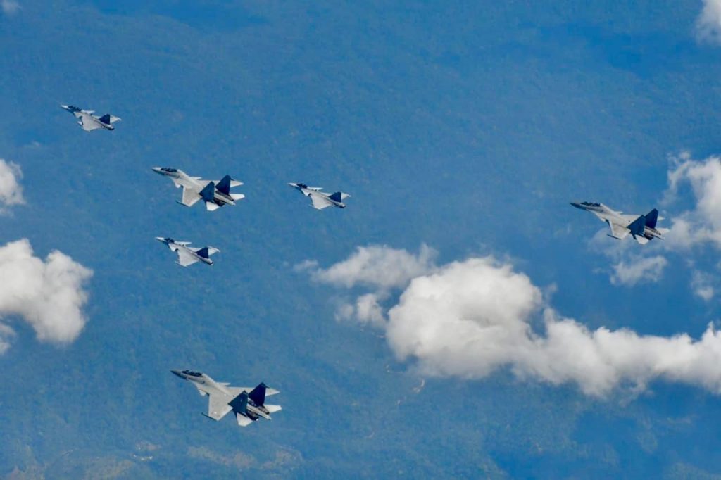 IAF and Thai Air Force joint exercise over the Indian Ocean